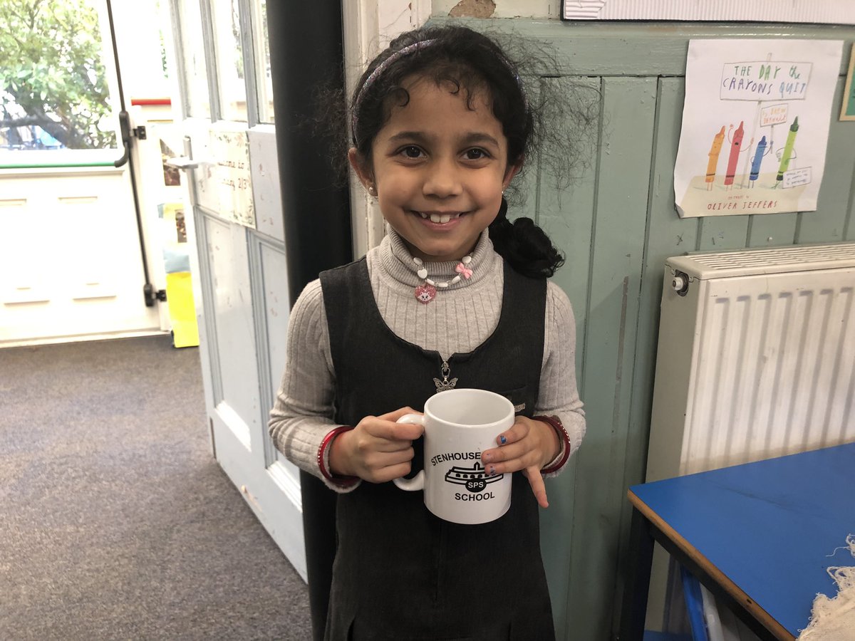 MissCollins_SPS's tweet photo. Our hot chocolate winner today 🌟 who is kind and friendly to others and always tries her best! https://t.co/H0GN0O0AdT