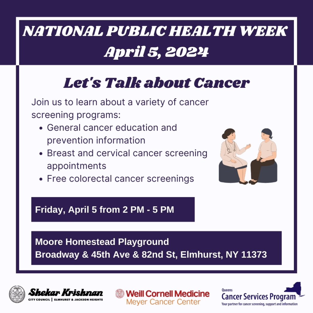 National Public Health Week serves as a reminder to take care of ourselves and each other. Save the dates, and celebrate with us! 2/2