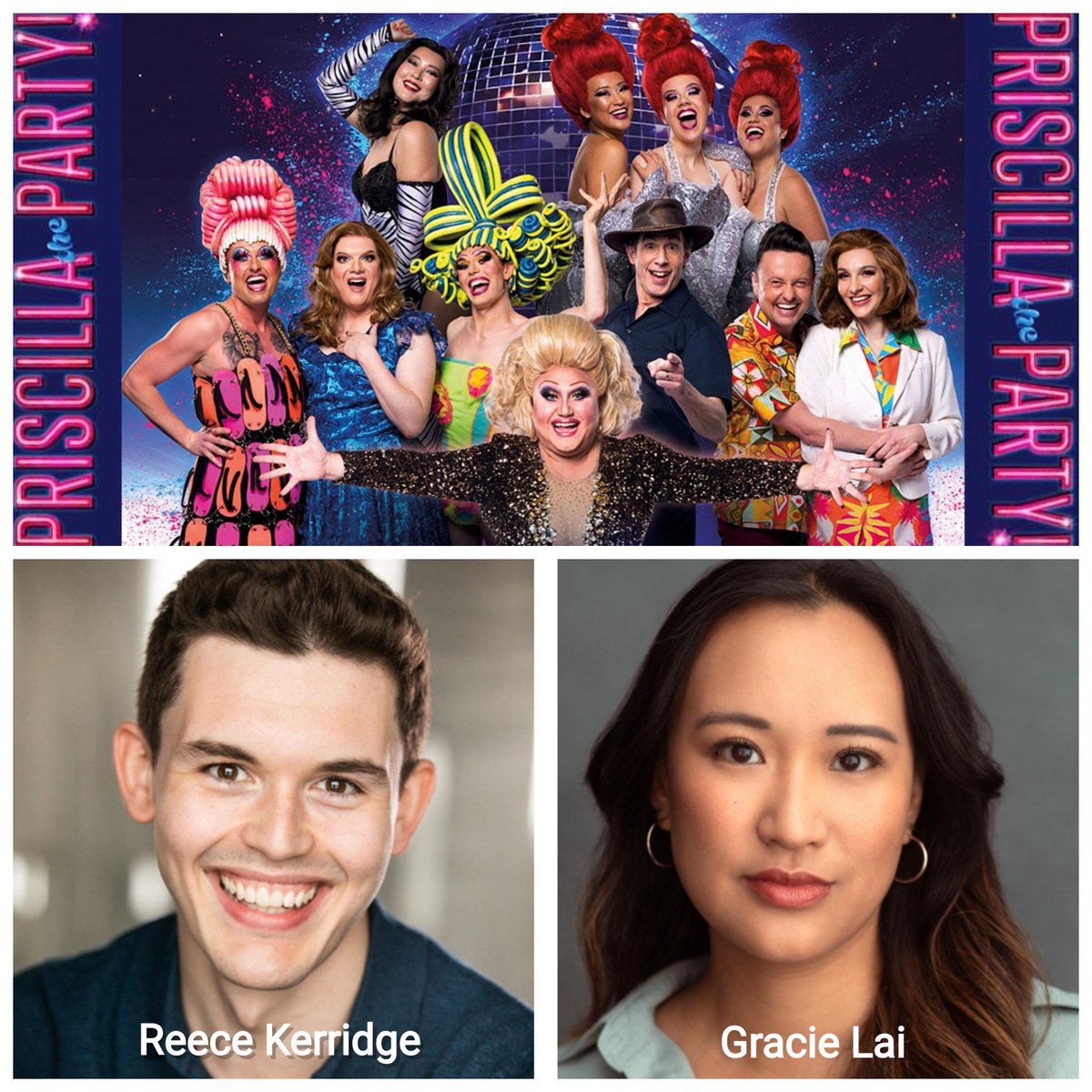 Best wishes to Reece Kerridge @thegracielou1 and @graciemlai for the official opening night of @priscillaparty this evening. We look forward to seeing you later! Casting By: @dobcasting priscillatheparty.com