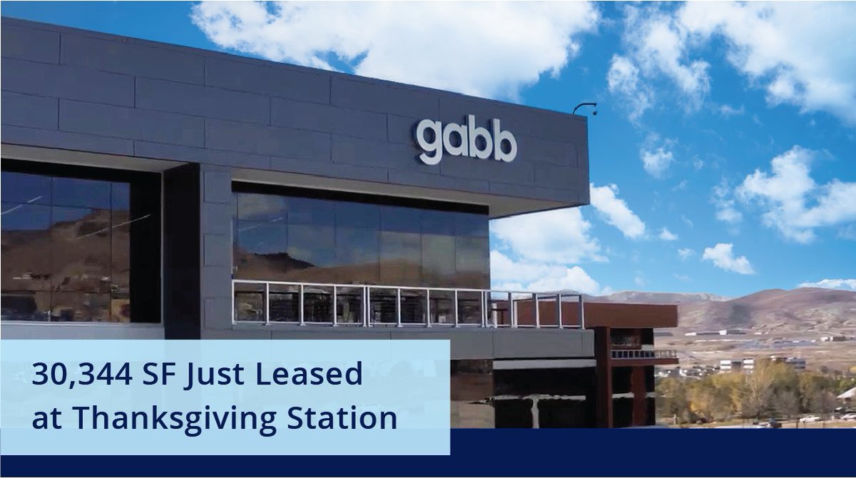 Gabb Wireless, Inc. leases 30,344 SF at Lehi’s Thanksgiving Station in expansion projected to add over 700 jobs to Utah over the next 10 years. Colliers’ Brandon Fugal and John Petersen represented tenant and landlord in this landmark transaction. #SiliconSlopes