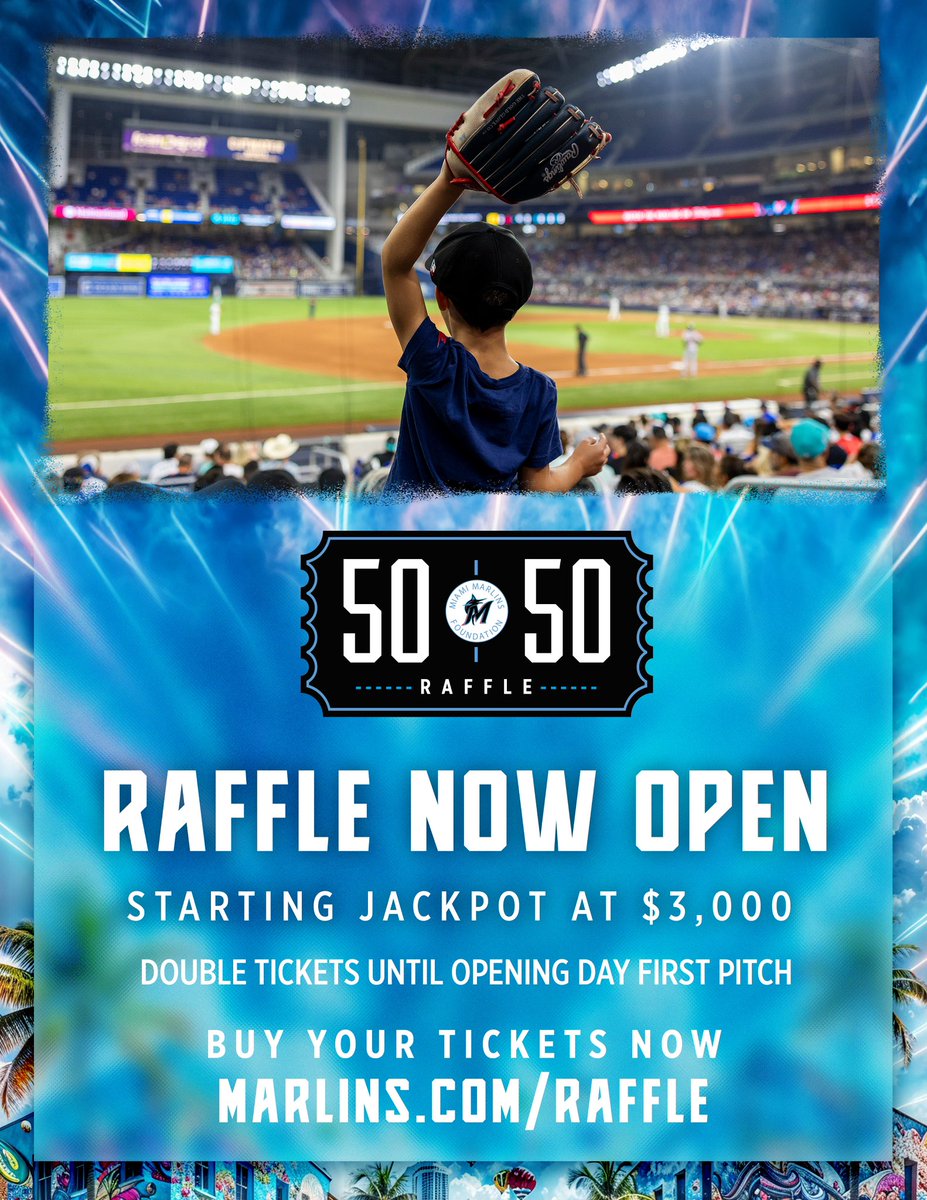 Enter now! Marlins.com/raffle