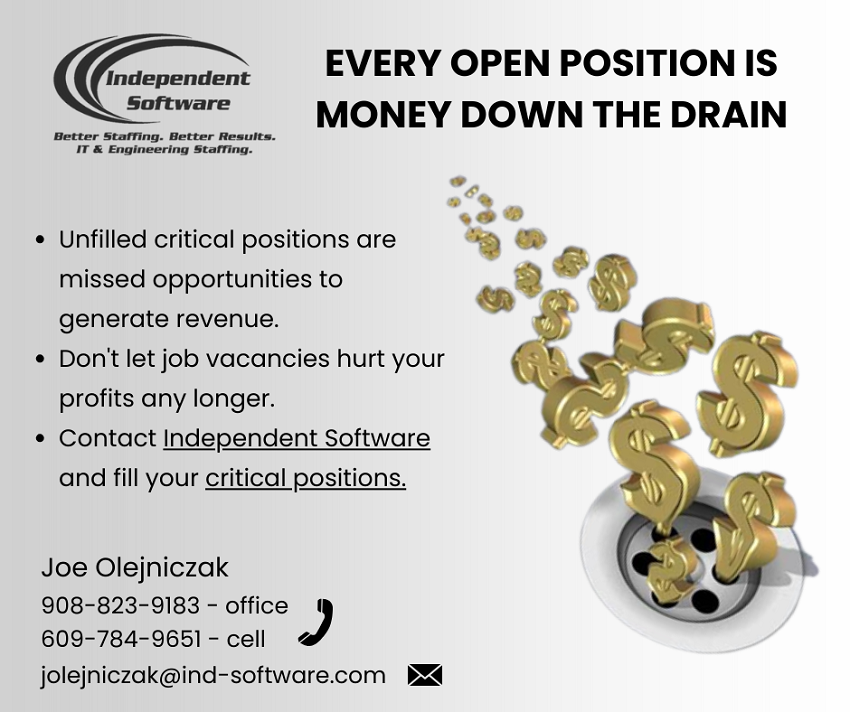 ISESInc's tweet photo. Connect with our Business Development Manager Joe Olejniczak for your IT and Engineering needs: https://t.co/B2uFfDZsdL or contact: jolejniczak@ind-software.com or 908-823-9183.
#businessdevelopment #ITstaffing #engineering #womenbusiness https://t.co/NznbpeNFEZ