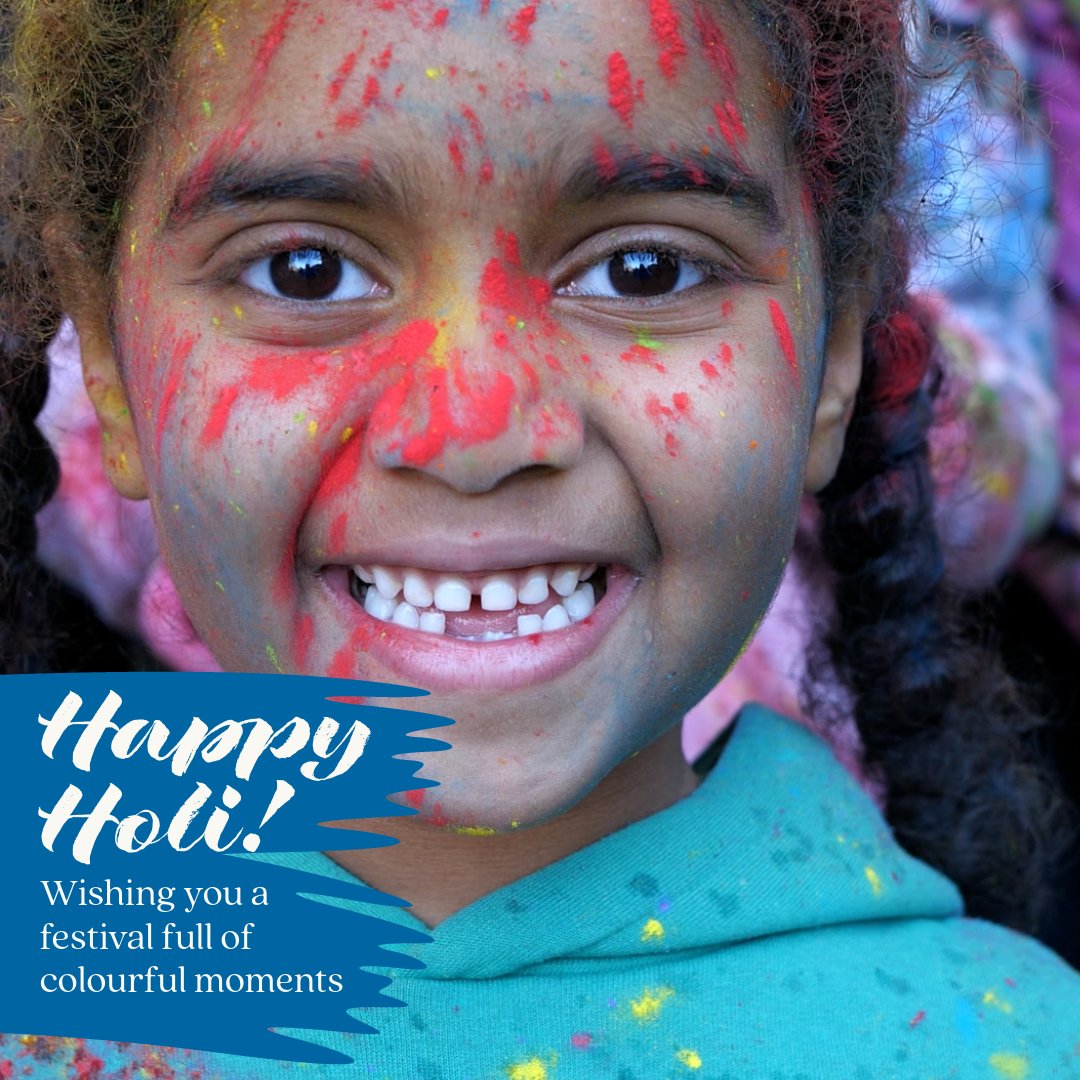 💚 Wishing a happy #Holi to all who are celebrating! ❤️🧡💛💚💙