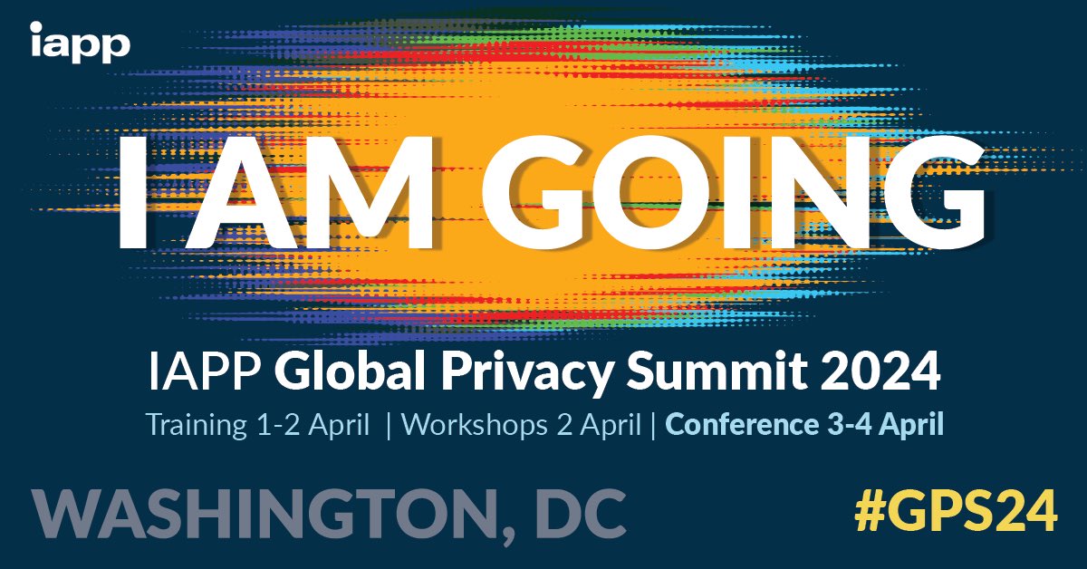 Let's connect and exchange insights @ the  #GlobalPrivacySummit #WashingtonDC 🔒🌐 @PrivacyPros