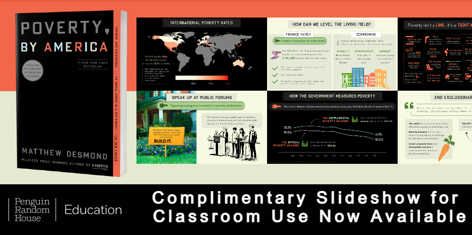 We are pleased to share a new resource for Pulitzer Prize–winning sociologist Matthew Desmond’s POVERTY, BY AMERICA, out in paperback on March 26, 2024. endpovertyusa.org/#teaching-reso…