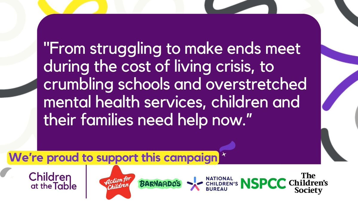 As supporters of #ChildrenAtTheTable we back the @ChildrensComm call #TheBigAmbition for the next govt to commit to putting energy towards improving the lives of children & young people. buff.ly/3IRParG @actnforchildren @barnardos @childrensociety @ncbtweets @NSPCC