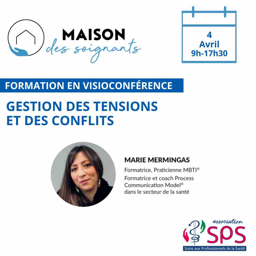 ✅ Participez à la formation en #visioconférence : Gestion des tensions et des conflits 📆 le 4 avril 2024 de 9h à 17h30 👉 asso-sps.fr/prevention/for… #soignants #etudiants #communicationpredictive #conflits #formation #hcsmeufr #communicationnonviolente