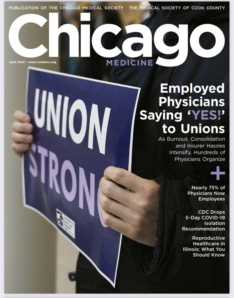 Check us out on the cover of the April 2024 issue of Chicago Medicine magazine!