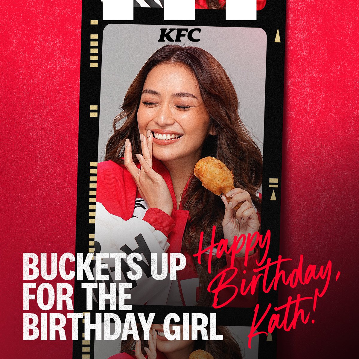 Happy Birthday to our girl, Kathryn! May your day be as finger-lickin' good as your KFC faves! 🍗🎂 Keep slaying, kween! ✨