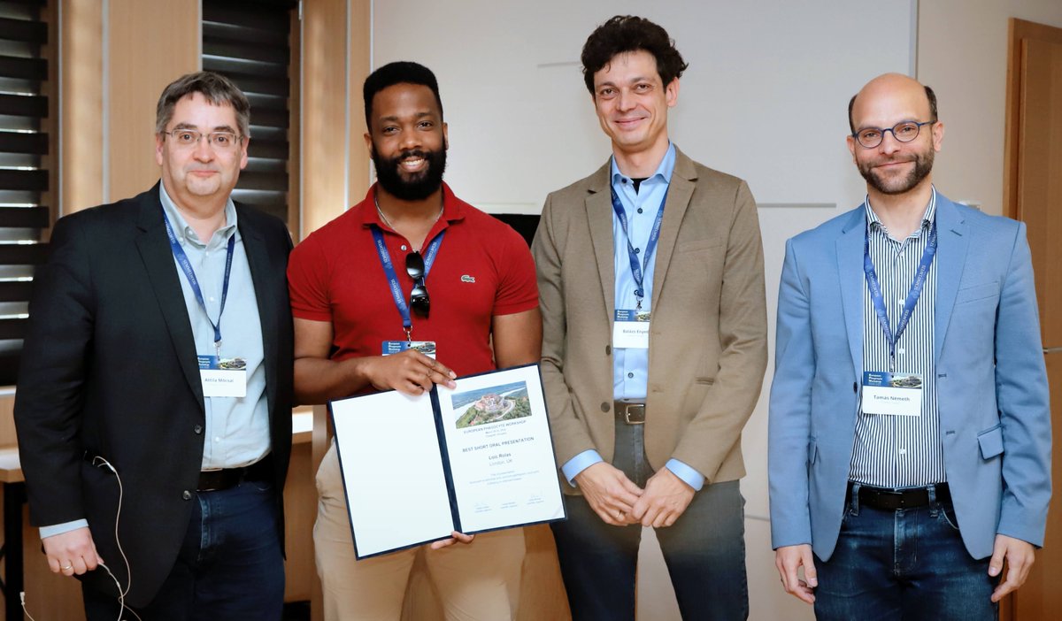 LoicRolas's tweet image. I feel incredibly honoured to have been chosen for the best short talk at #EPW2024. Massive thanks to the organisers @EnyediLab, Tamás Németh, and Attila Mócsai!