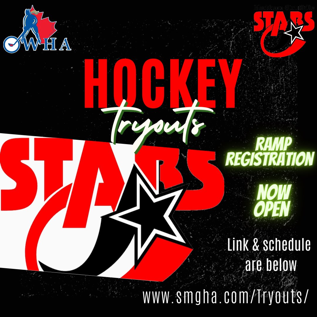 OnlyFolkesy's tweet photo. 2024-25 Tryout Registration is now open in ramp.  Register for our Stars Tryouts TODAY 

https://t.co/wS5NdM5Vgv

#tryouts #2024tryouts #hockeytryouts #womenshockey #GirlsHockey #OWHA #gta #Toronto #Stouffville #Markham #yorkregion #durhamregion #Stars #StarsNation https://t.co/YRISM09Oi2