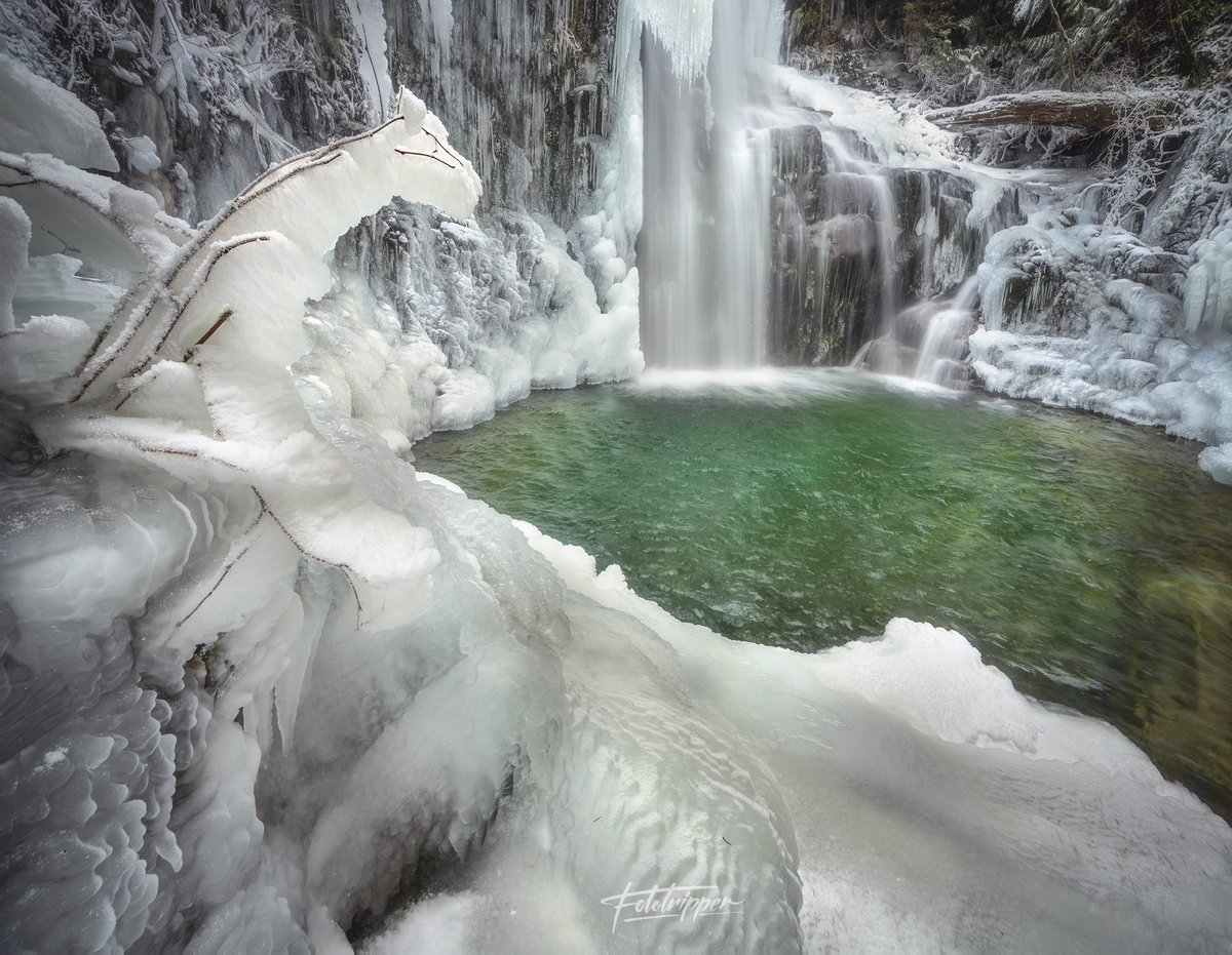 'Emerald Pool' #vancouverisland #WinterWonderland #waterfalls #fototripper #Canada #BritishColumbia