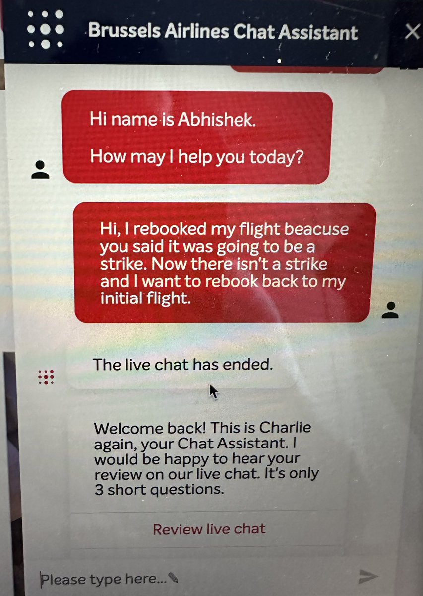 5 times this has happened today, nice chap this Abhishek that works for you, or at least gets paid by you