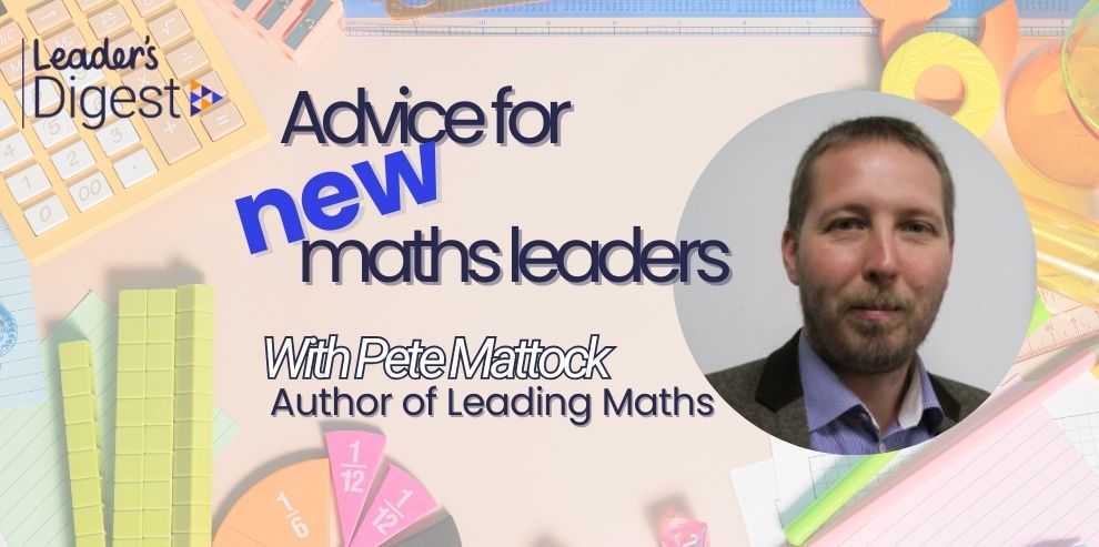 @MrMattock shares his advice for new and aspiring maths leaders in this interview with @TwinklDigest ⬇️ twinkl.co.uk/news/leading-m… Peter's new book #LeadingMaths shares even more top tips and tricks for those starting out in a leadership position 📗crownhouse.co.uk/leading-maths