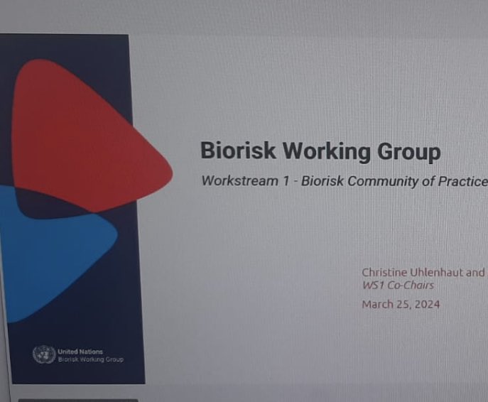 LorenzoSobrado's tweet image. ☣️Today Francesca Andrian from @UNODC_TPB #CBRN Terrorism Prevention Programme provided an update on our work to combat #bioterrorism to the UN #Biorisk Working Group. 
#UNODC_CBRN
#biologicalsecurity