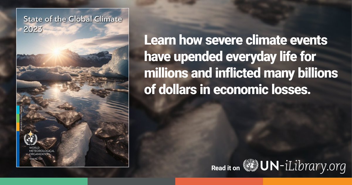 The #StateOfClimate in 2023 gave new meaning to the phrase “off the charts” by marking the warmest year and decade on record. Check out the full report on our #UNiLibrary: un-ilibrary.org/content/books/…