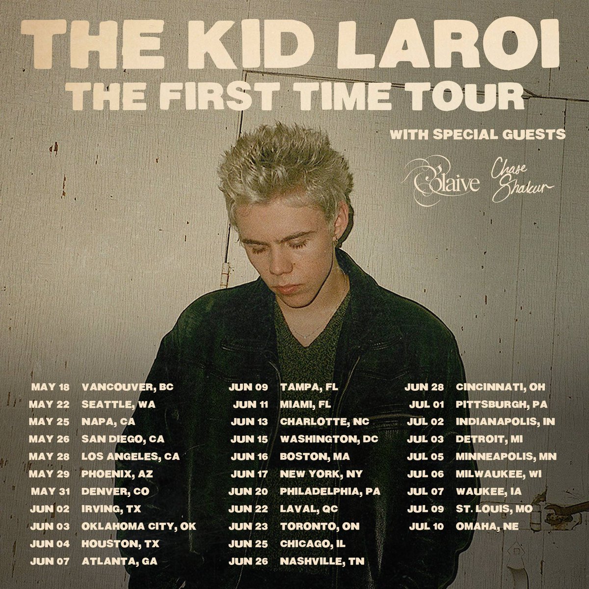 #TheFirstTimeTour @thekidlaroi @glaive @chaseshakur_