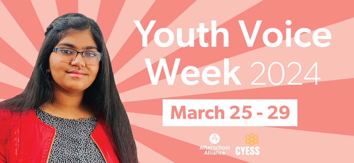 #YouthVoiceWeek 2024 is here! This week, we're celebrating the power and voice of young people in afterschool programs. #AfterschoolWorks
