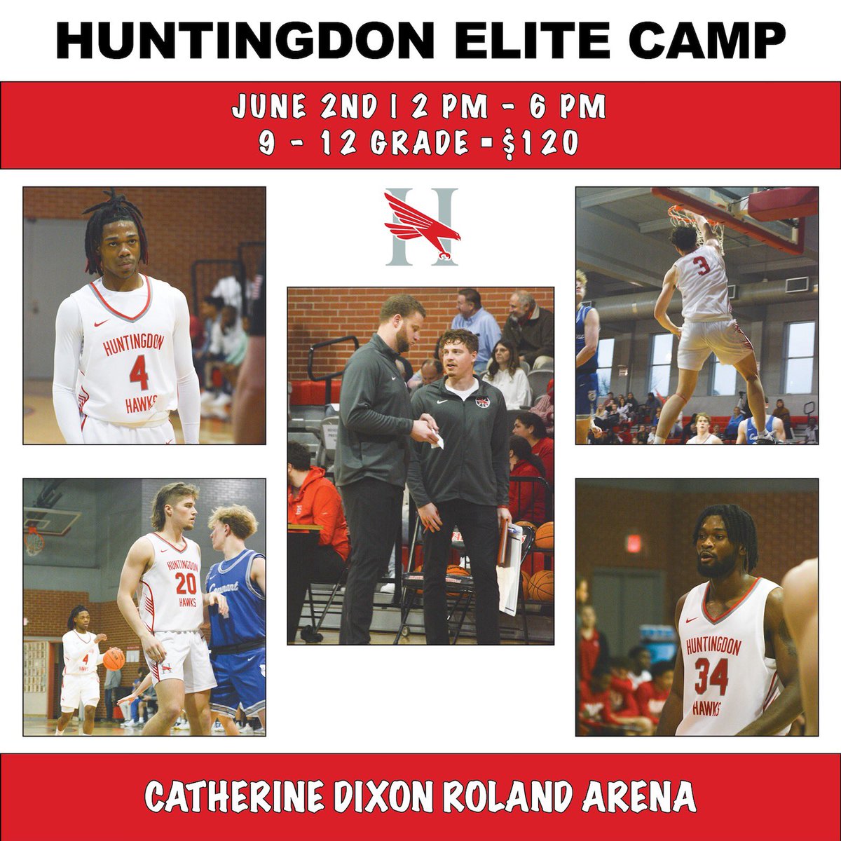 Huntingdon College Menβs Basketball (@hchawksmbb) on Twitter photo LIMITED SPOTS AVAILABLE!
Come join us for our Elite Camp on June 2nd! π³π± π₯ππ§πππ£π© π€π π€πͺπ§ ππ£ππ€π’ππ£π ππ‘ππ¨π¨ ππ¨ ππ§π€π’ πππ’π₯. Great way to be seen in front of multiple college coaches. Will be a great day of competition! Link in bio to register. LIMITED SPOTS AVAILABLE!
Come join us for our Elite Camp on June 2nd! π³π± π₯ππ§πππ£π© π€π π€πͺπ§ ππ£ππ€π’ππ£π ππ‘ππ¨π¨ ππ¨ ππ§π€π’ πππ’π₯. Great way to be seen in front of multiple college coaches. Will be a great day of competition! Link in bio to register.
