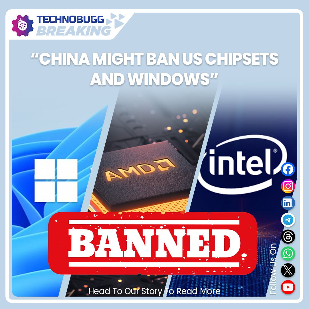 TechnobuggTweet's tweet image. Read more: buff.ly/3Zui0Wx 
#TechWarEscalates #GlobalSupplyChainDisrupted #TechColdWar #InnovationStalled #ConsumerImpact #USChipBan #WindowsExodus #ChipsetCrisis #OSAlternatives #TechDecoupling
