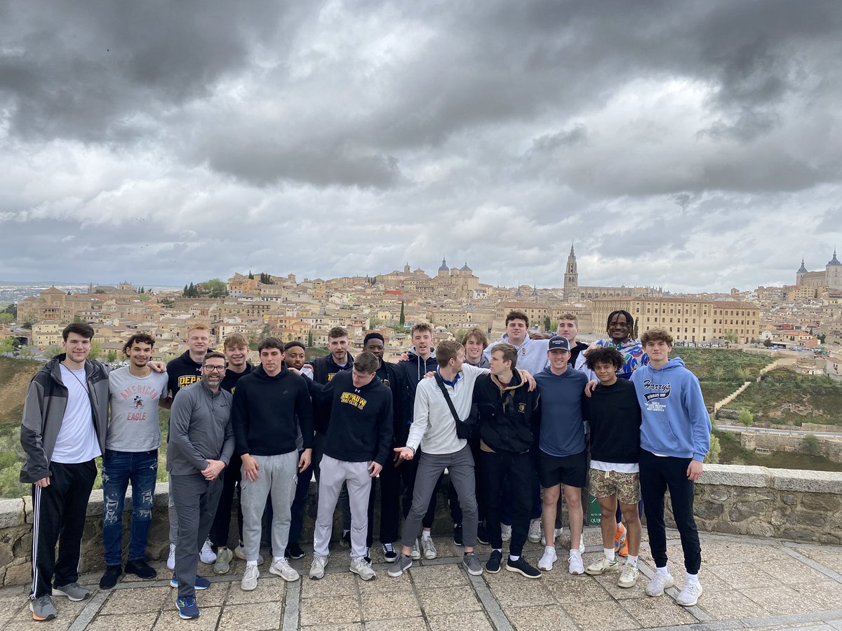 DePauw_MBB's tweet image. We went to Toledo today - the original capital city of Spain. It is known for making swords and ancient battle armor as well as an almond candy called marzipan. 
#TeamDePauw