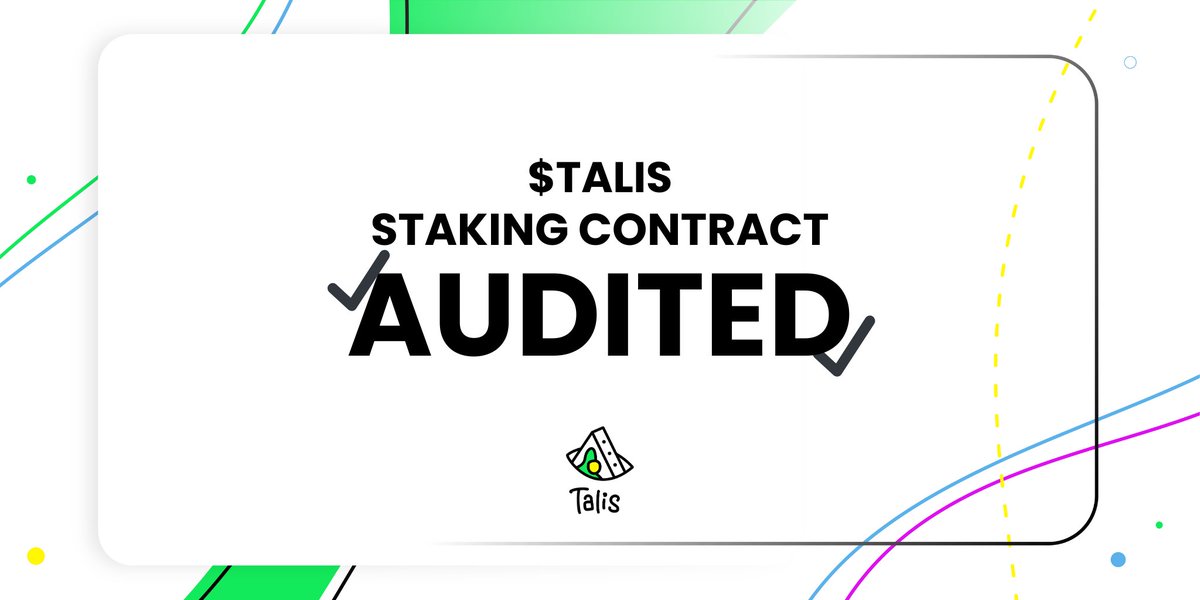 ProtocolTalis's tweet image. It's done : Staking contract is audited !

Thanks to @scvsecurity, our Staking contract has been audited and is ready for @injective Mainnet.

tinyurl.com/audit-staking

TALIS holders, what does it mean for you ?

Once staking contract is deployed on Injective Mainnet, you will be…