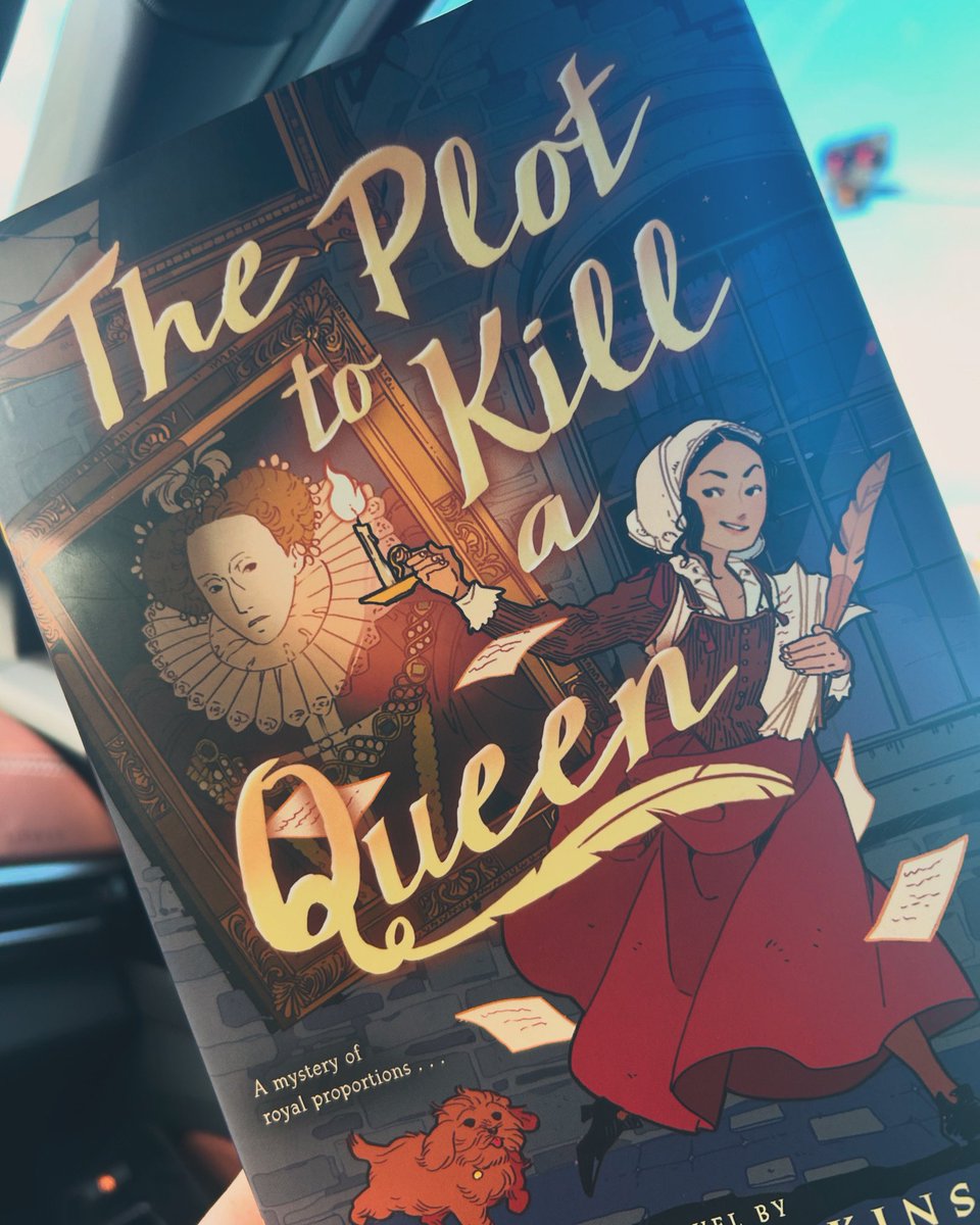 Reading THE PLOT TO KILL A QUEEN by @deborah_hopkinson !! I am loving it so far! The format is so cool, it’s like a novel but also a play 🤯! Can’t wait to review it 📚♥️

#middlegradelit #bookrecommendations #mglit #bookblogger #read #bookstrovertreviews #writercommunity