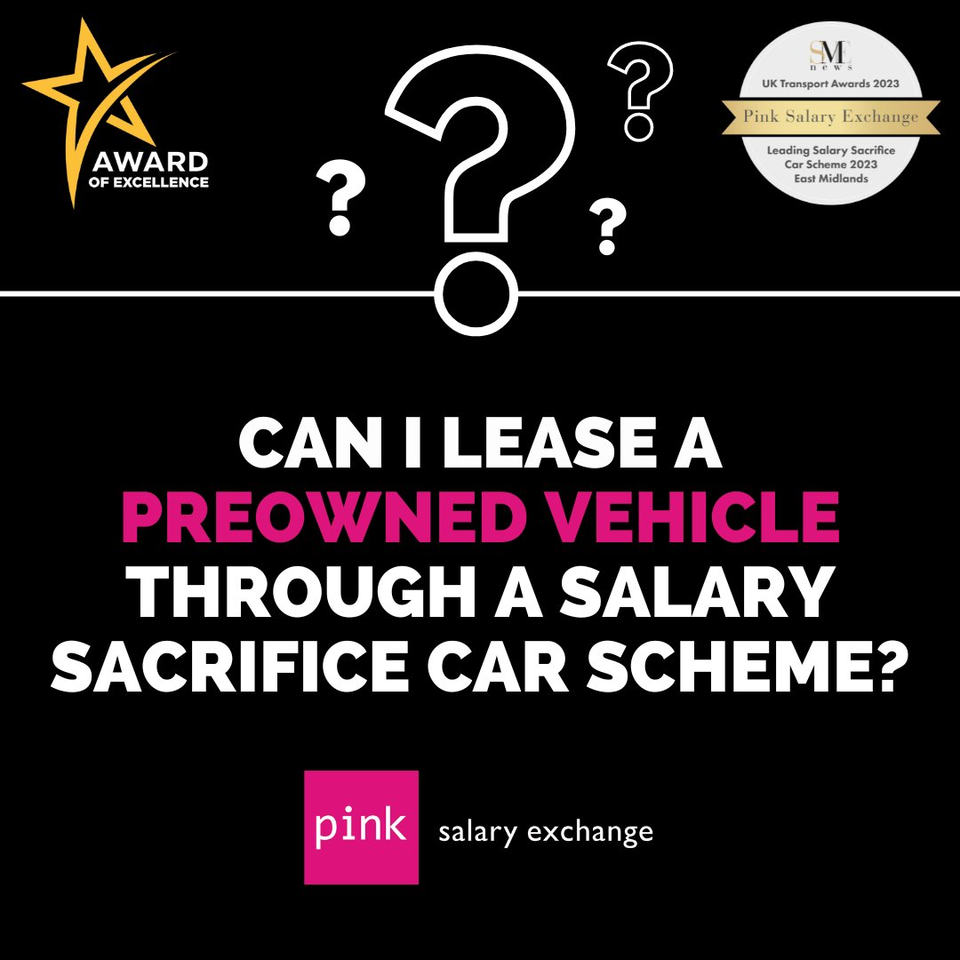 Did you know that #PinkSalaryExchange is one of the only leading #SalarySacrificeSchemes to offer access to #PreownedVehicles?

So if you're looking to help your employees make even, visit our website or get in touch today!

🌐 bit.ly/3mb71zC

#UsedCarLeasing