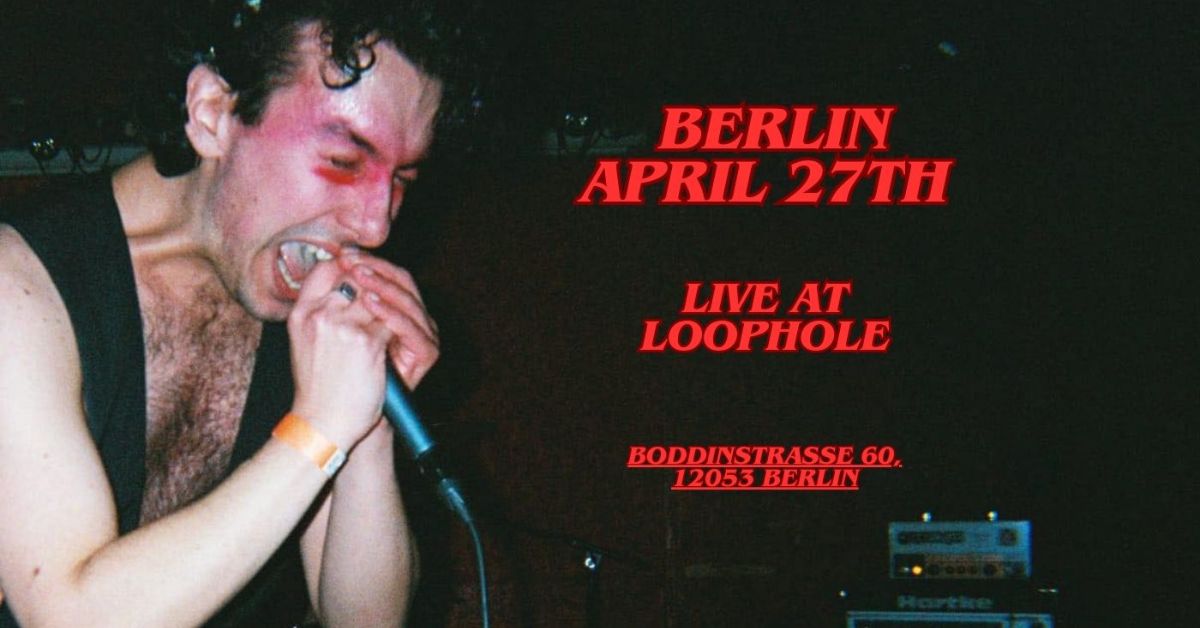 Berlin! We are playing live at Loophole on April 27th! #live #berlin #concerts #venues