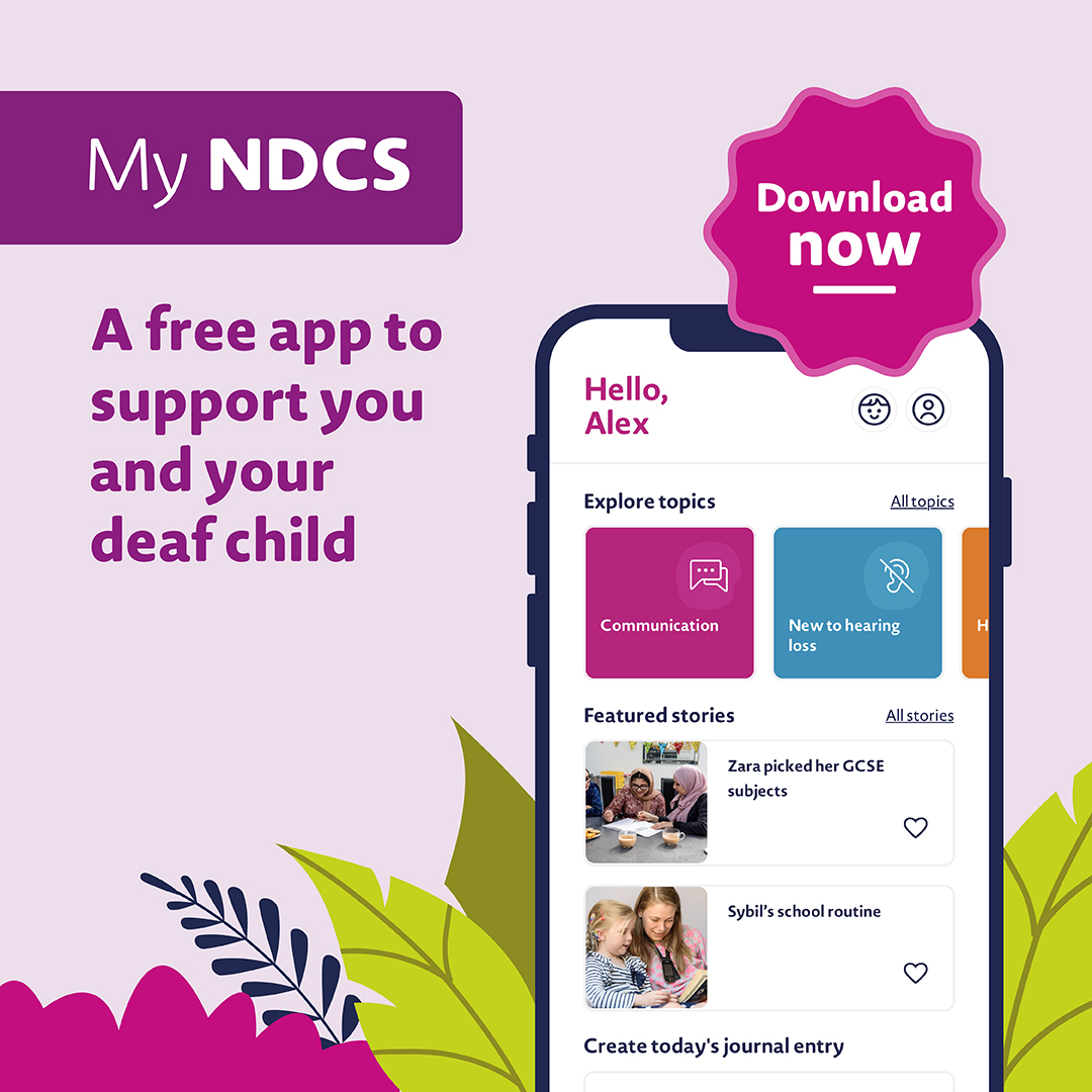 The moment we’ve been waiting for is finally here 👏 Today, we’re thrilled to launch #MyNDCS, our free app designed to support parents and carers of deaf children. Get tailored information and support whenever you need it. Download our app here 👇 ndcs.org.uk/our-services/s…