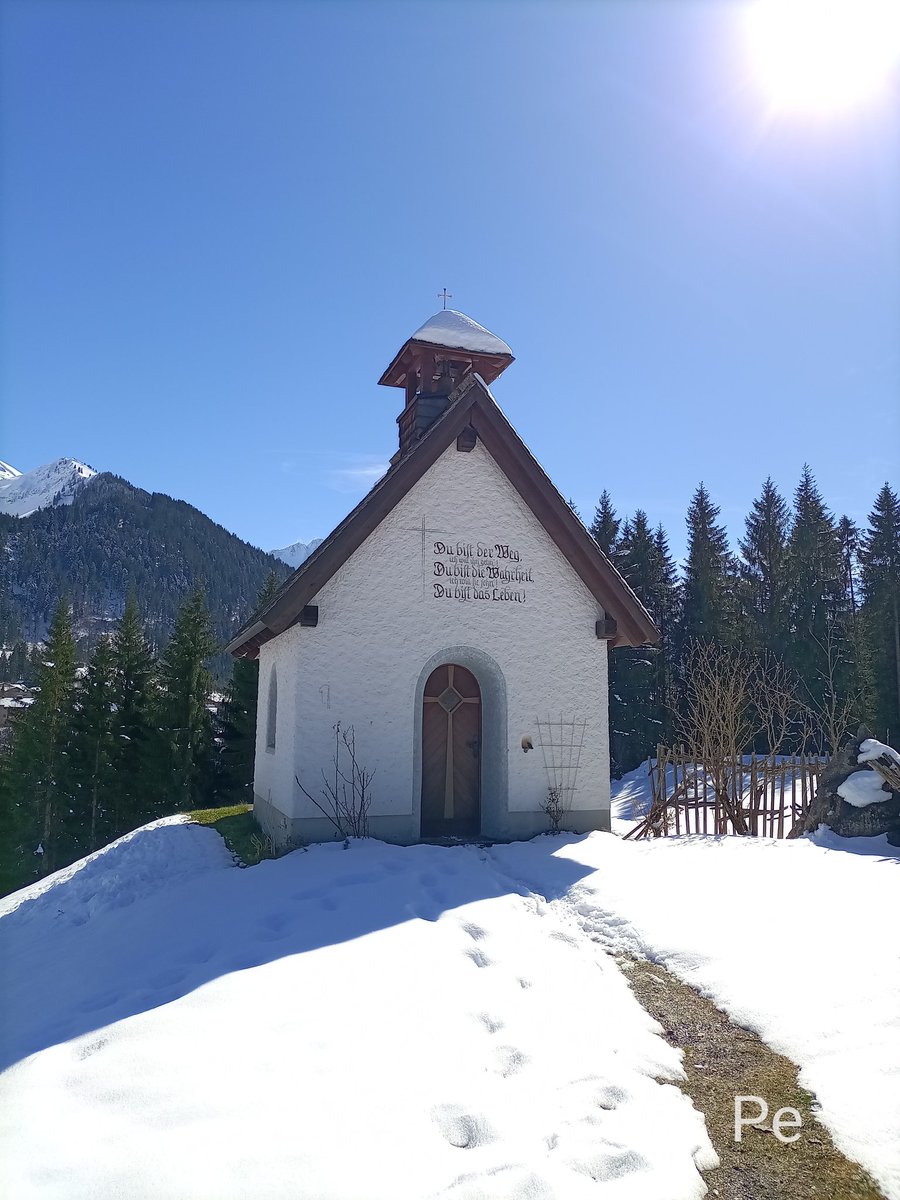 Hauseigene kleine Kapelle 
vom Eberlehof in Riezlern (AT) 😍