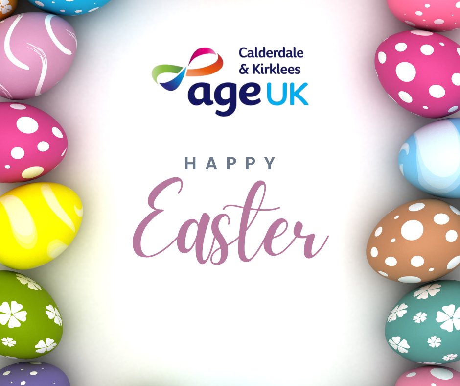 Happy Easter from everyone here at Age UK Calderdale & Kirklees!