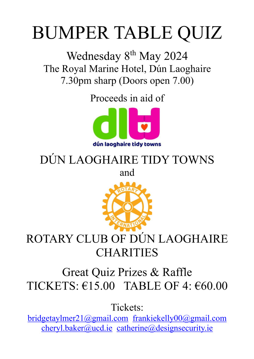 Reminder about the most important fundraiser of the year for @DunLaoghaireTT Lots of fun and prizes.
