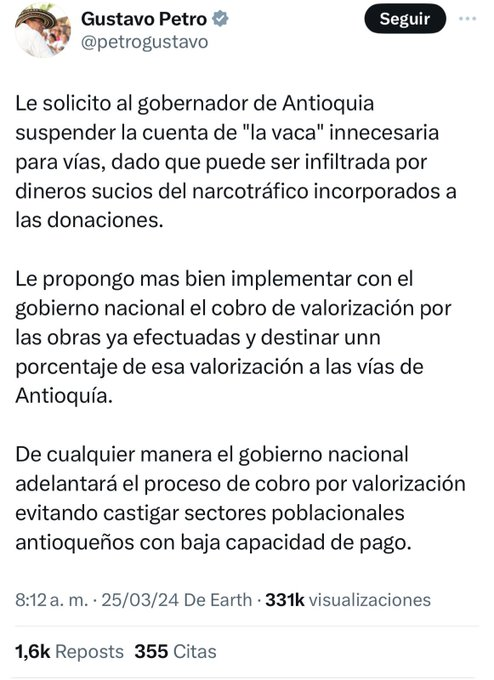 CESARAMEJIA's tweet photo. Efecto #Boomerang o #EfectoRebote
Siempre la sucede a la izquierda con #Antioquia
Se jodieron, porque con más ganas, la #VacaPorLasVías seguirá creciendo.
Es más: mucha gente de fuera de Antioquia está donando. https://t.co/qWV0rwglyJ