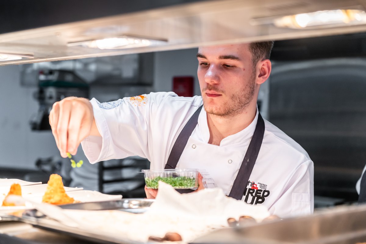 Meet our incredible HIT apprentices attending the prestigious @SalonCulinaire. Proudly introducing Lewis Weygang, a Chef De Partie #apprentice at @ShepherdNeame. At this year's BRIT Awards. Lewis supported in creating sustainable British dishes for 5000+ guests.👏 #Chef