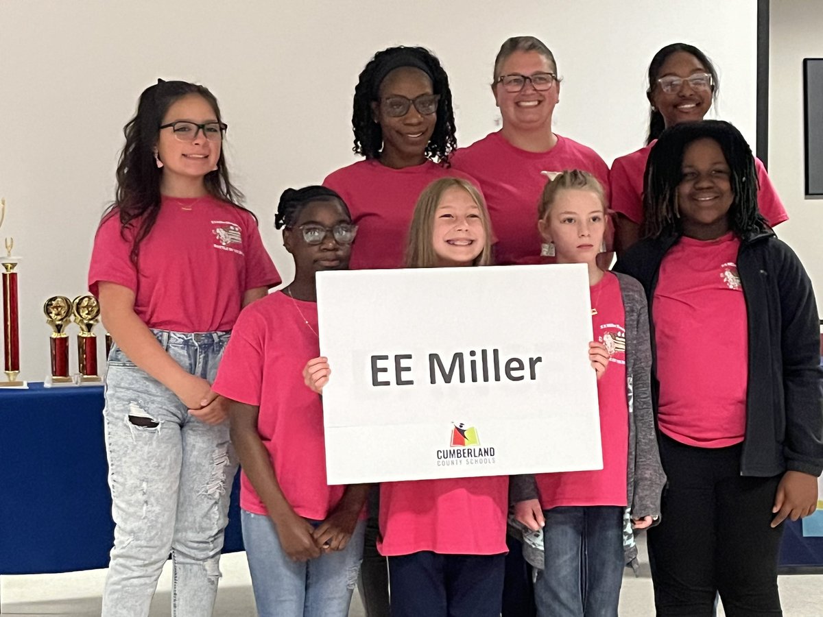 EEMillerElem's tweet photo. A huge shoutout to our Battle of the Book team! They worked hard (even during intersession) to compete in the finals today! At the end of the original competition, we were in a 3-way tie for 2nd place!! Finished 4th overall! Way to go girls! @MelanieVarvi https://t.co/fnBYwnbKoP