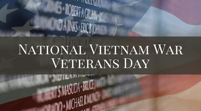 Today, on National Vietnam War Veterans Day, we honor and remember our vietnam veterans, those still Missing in Action, and their families. Thank you for your service and Welcome Home!🇺🇸
