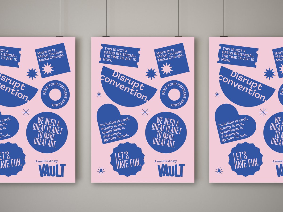 Something to remember us by? 😢💝
Very soon we’ll be ‘going dark’ across these channels, but before we go, we wanted to put one more good thing into the world, and give you the opportunity to own a piece of the VAULT legacy. 
#VAULT #VAULTFestival #Manifesto #Risograph #RisoPrint