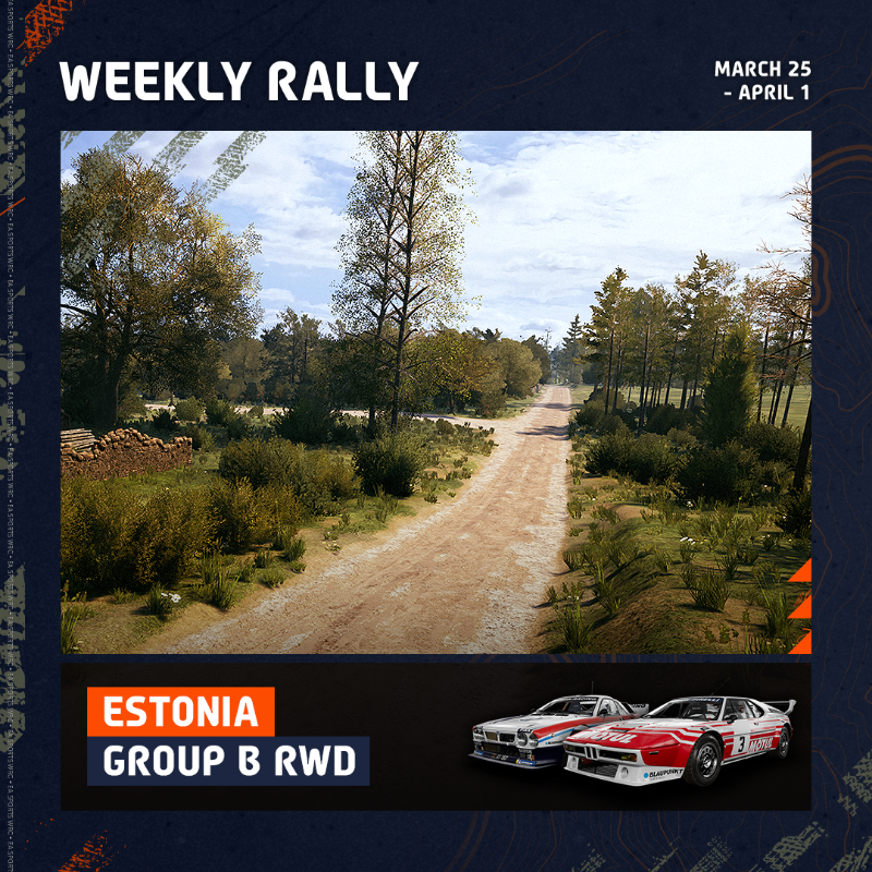 EASPORTSWRC's tweet photo. New week, new rallies to compete in 😎

Here's what you can look forward to in the Official #EASPORTSWRC Clubs this week 🎮