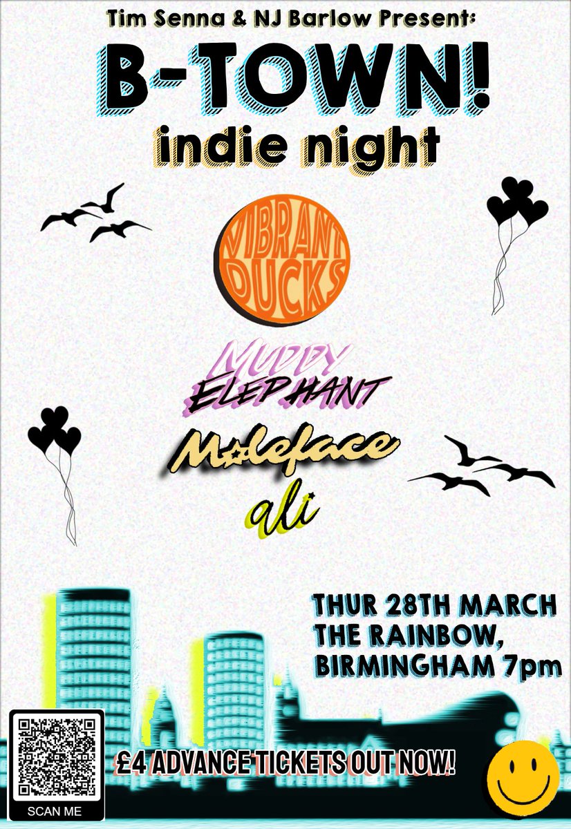 Tim Senna โ๏ธ (@timsenna) on Twitter photo PSA Indie/Live Music Fans!
My B-Town gig is going down THIS Thursday <a href="/therainbowpub/">The Rainbow Pub</a> & I would love to see all of you down there to support the arts in Birmingham (which we badly need right now)
Let's build up our scene together ๐
Tickets here: seetickets.com/event/b-town-iโฆ PSA Indie/Live Music Fans!
My B-Town gig is going down THIS Thursday <a href="/therainbowpub/">The Rainbow Pub</a> & I would love to see all of you down there to support the arts in Birmingham (which we badly need right now)
Let's build up our scene together ๐
Tickets here: seetickets.com/event/b-town-iโฆ