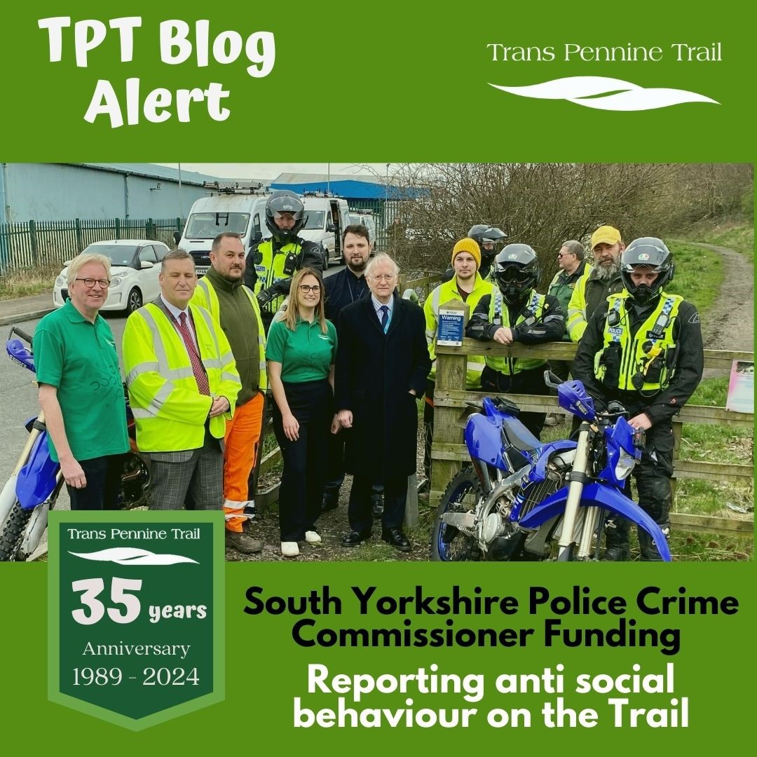 Read how we used funding obtained by the Friends of the TPT from the SYP Crime Commissioner's Community Grants scheme, to encourage the reporting of illegal use of the Trail and public rights of way across South Yorkshire. Read it at: transpenninetrail.org.uk/tpt-blogs/ @SYPCC #tptblogalert