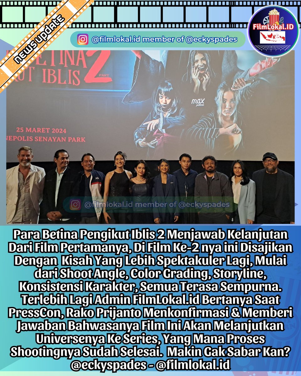 Para Betina Pengikut Iblis 2, Melanjutkan Kisah dari Film Pertamanya, Disajikan Lebih Spektakuler, dan Dikonfirmasi Akan Berlanjut Universenya Di Series. <a href="/_MaxPictures/">Max Pictures</a> <a href="/mawarrdejongh/">mawardejongh</a> <a href="/sara_fajira/">Sara Fajira</a> <a href="/hanggini/">Hanggini Purinda R.</a> <a href="/Rakoprijantoo/">Para Betina Pengikut Iblis</a> #ParaBetinaPengikutIblis