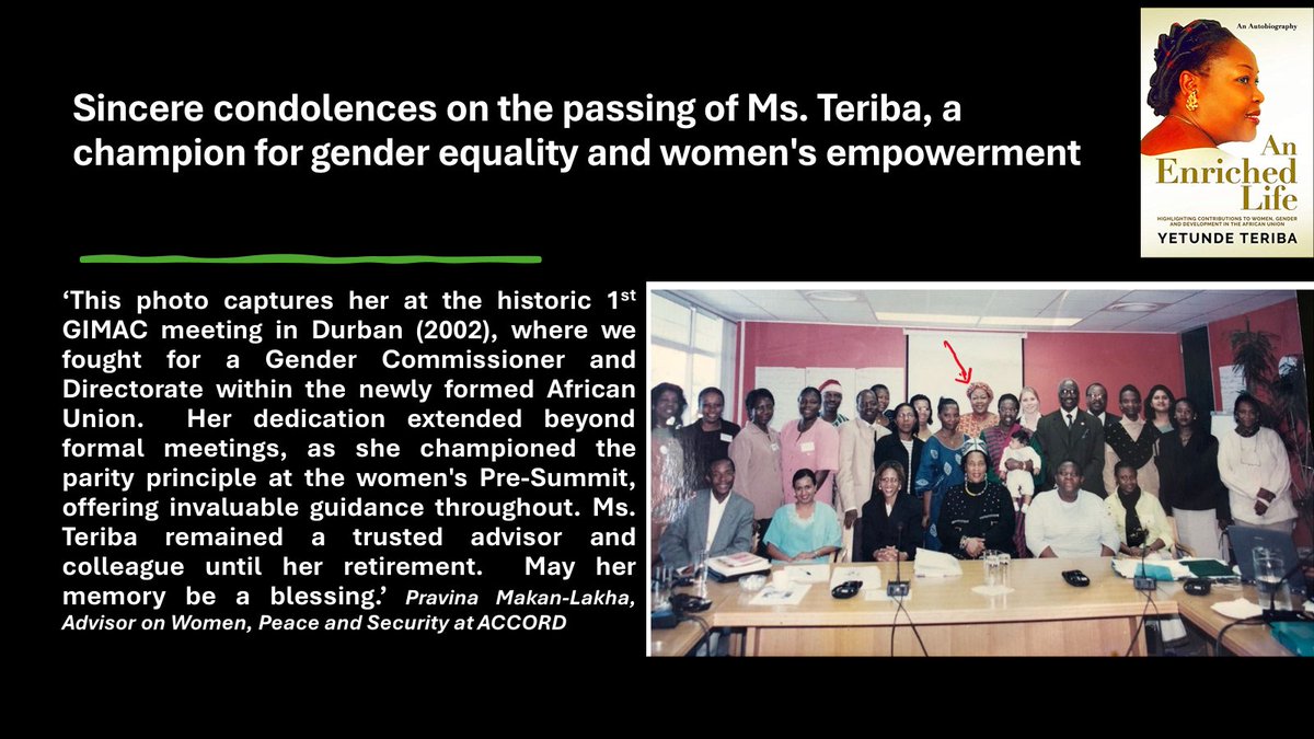 @GimacNetwork @GimacYouth mourns the passing of a #genderchampion - Rest in power @yetundeteriba @alf_NGR @IST_Uganda @ACCORD_online @AcdhrsOrg @FASNGO @vanyaradzayi @FemnetProg @amwaafrika @RsFawe @WILDAFAO @tatakaf @worldywca