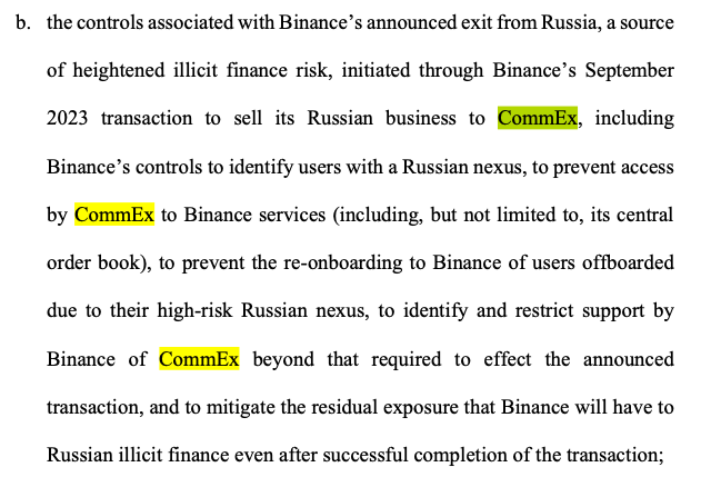 Binance unable (unwilling?) to comply with setting up controls agreed to in the FinCen Consent Order?