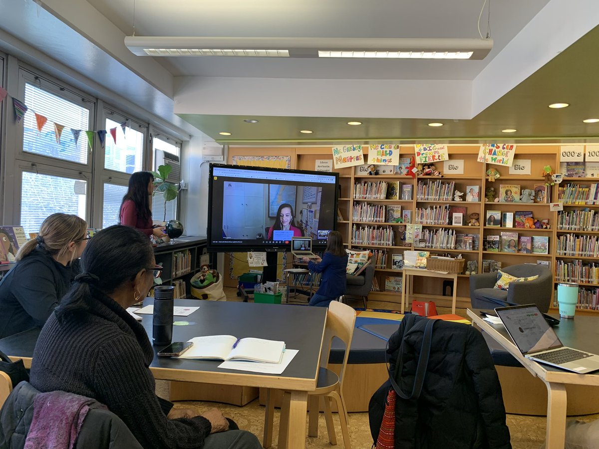 PS28Library's tweet image. “Unlocking the Power of Grants in Your School Library!” It takes a village! Participants learned and saw programming, collaboration, met local  elected on the street & in Google Meet to see librarians work in #hyperlocalactivism #alibrarianineveryschool #bethechange
