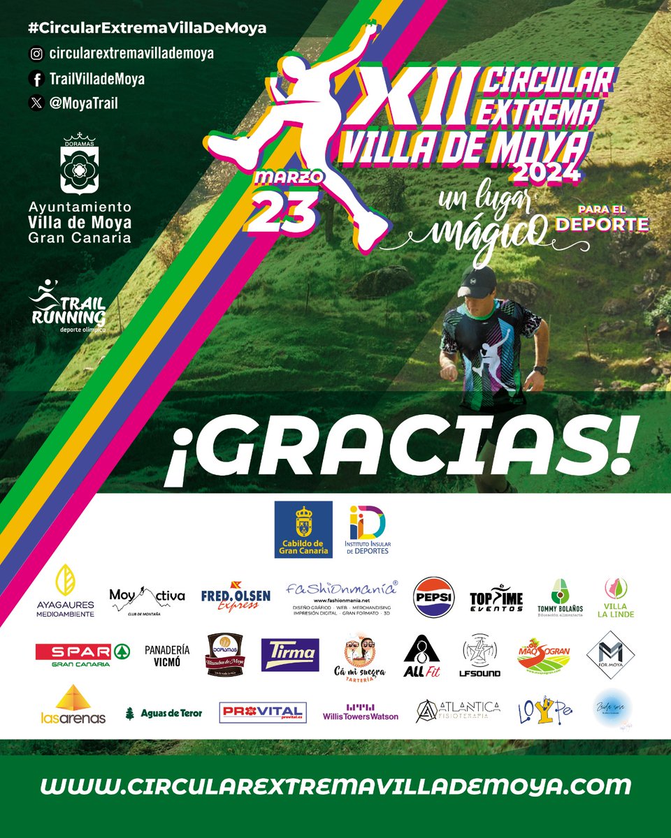 💚 ¡Muchas gracias a todos los patrocinadores y colaboradores que se han sumado a esta XII edición de la #circularextremavillademoya!