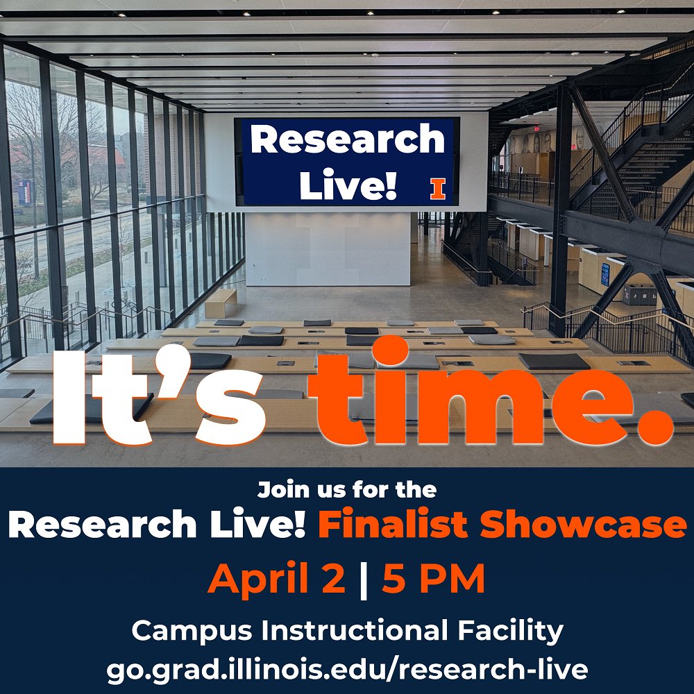 BIOENGatIL's tweet photo. Dhanush Gandavadi, a graduate student in bioengineering, has advanced to the final round of the 2024 Research Live! competition!

Join us on Tuesday, April 2 from 5-6:30 PM at Campus Instructional Facility to see the final presentations. https://t.co/y5JPWKMREj