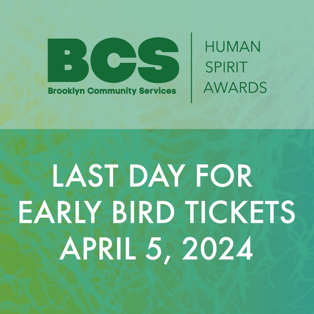 Purchase your tickets for the 2024 Human Spirit Awards Gala before April 5th for a discount! One ticket for $600 and two for $1,000. Act fast to get this Early Bird Special at bit.ly/3ITtbke. #wearebcs #humanspiritawards #gala #galanyc