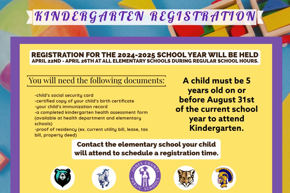 Kindergarten Registration jonesnc.net/article/152150…