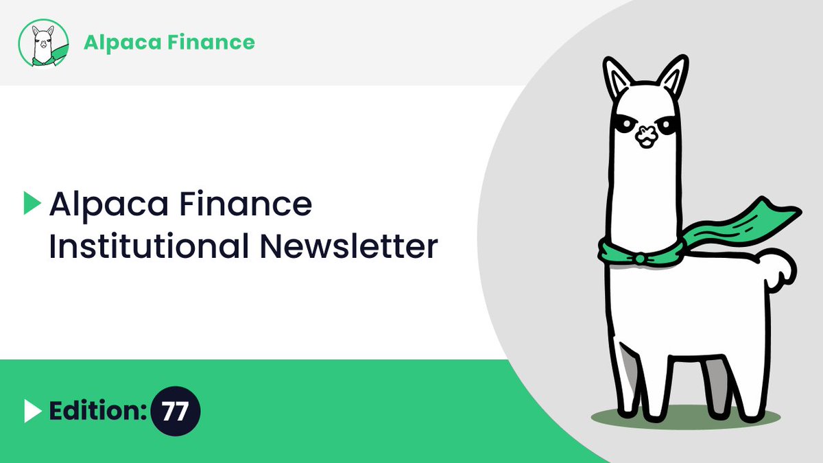 Alpaca Finance Institutional Newsletter #77 Highlights: - The #Ethereum Foundation Faces Regulatory Scrutiny Amid SEC Investigation - #BlackRock Initiates Asset Tokenization to Advance Financial Infrastructure - EU Committees Greenlight Ban on Anonymous #Crypto Transactions,…